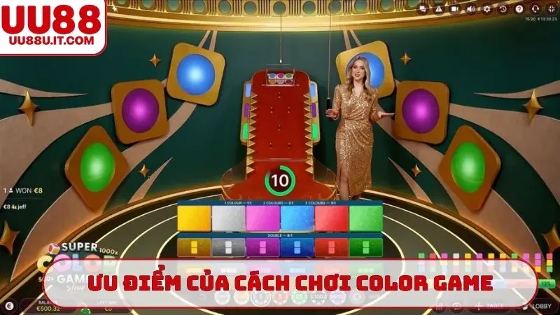 Ưu điểm của cách chơi Color Game trong giới game xúc xắc